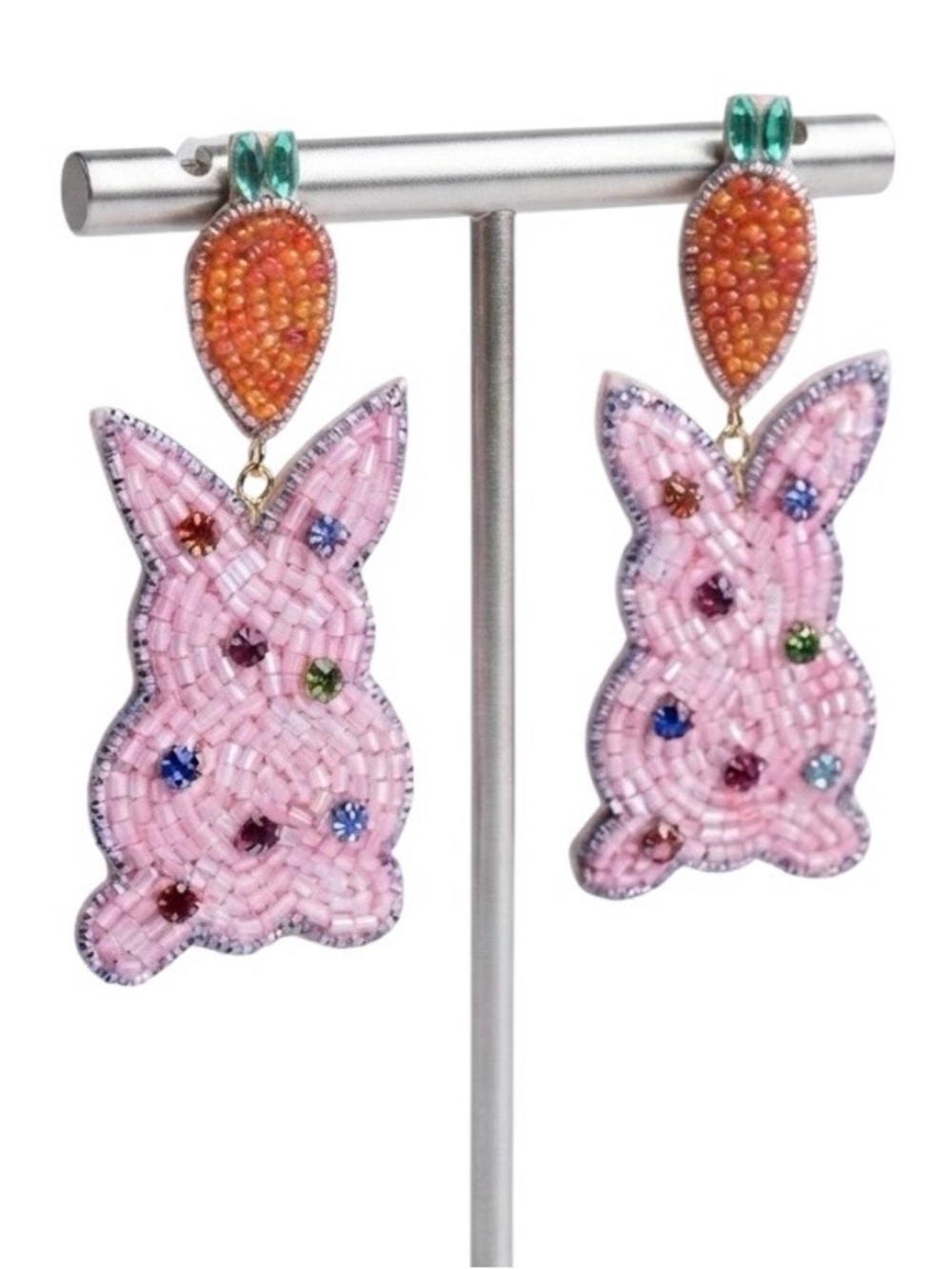 Viola Ears To A Great Easter Seed Bead Earrings (NWT)